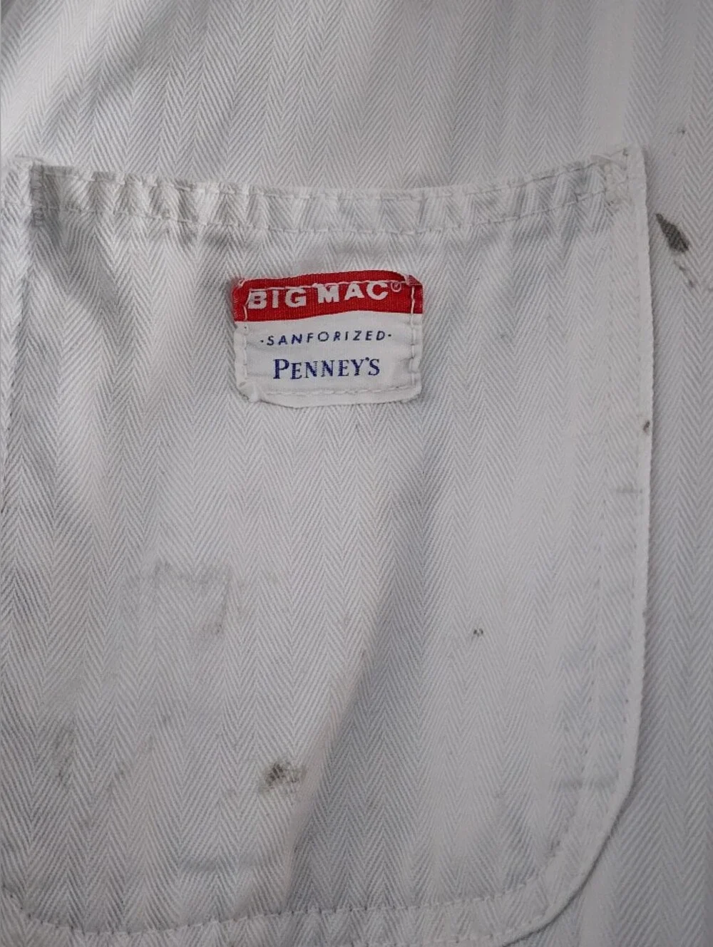 Vintage Penny's Big Mac Sanforized White Coveralls - Workwear